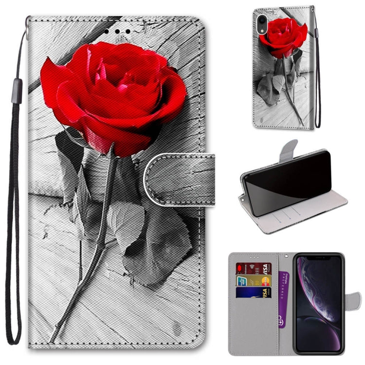Coloured Drawing Cross Texture Horizontal Flip PU Leather Case with Holder & Card Slots & Wallet & Lanyard, Series 1