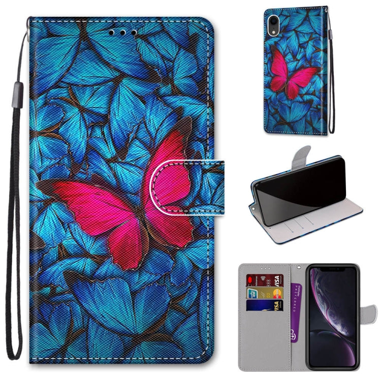 Coloured Drawing Cross Texture Horizontal Flip PU Leather Case with Holder & Card Slots & Wallet & Lanyard, Series 1