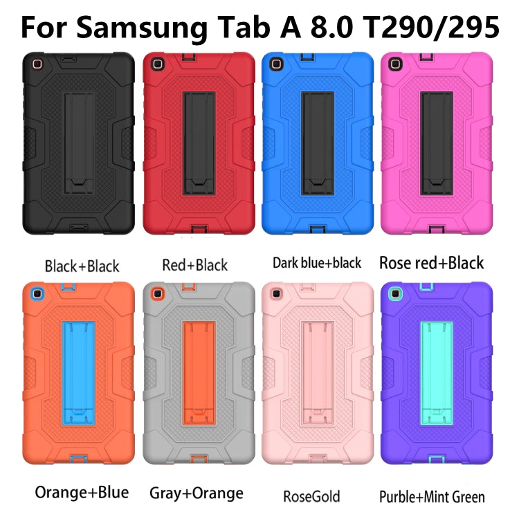 Contrast Color Robot Shockproof Silicone + PC Protective Case with Holder, For Samsung Galaxy Tab A 8.0 (2019) / T290, For Samsung Galaxy Tab A 8.4 (2020) / T307, For Samsung Galaxy Tab A 10.1 (2019) / T510