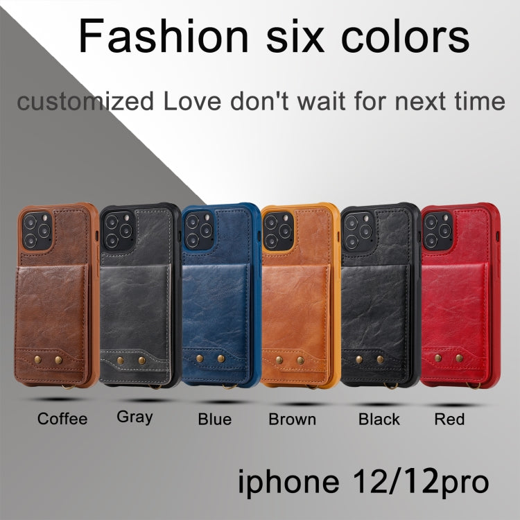 Vertical Flip Wallet Shockproof Back Cover Protective Case with Holder & Card Slots & Lanyard & Photos Frames, For iPhone 12 mini, For iPhone 12 / 12 Pro, For iPhone 12 Pro Max, For Samsung Galaxy Note20, For Samsung Galaxy Note20 Ultra