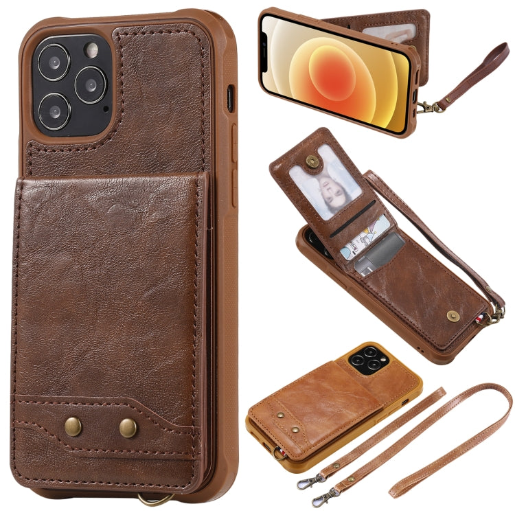 Vertical Flip Wallet Shockproof Back Cover Protective Case with Holder & Card Slots & Lanyard & Photos Frames, For iPhone 12 mini, For iPhone 12 / 12 Pro, For iPhone 12 Pro Max, For Samsung Galaxy Note20, For Samsung Galaxy Note20 Ultra