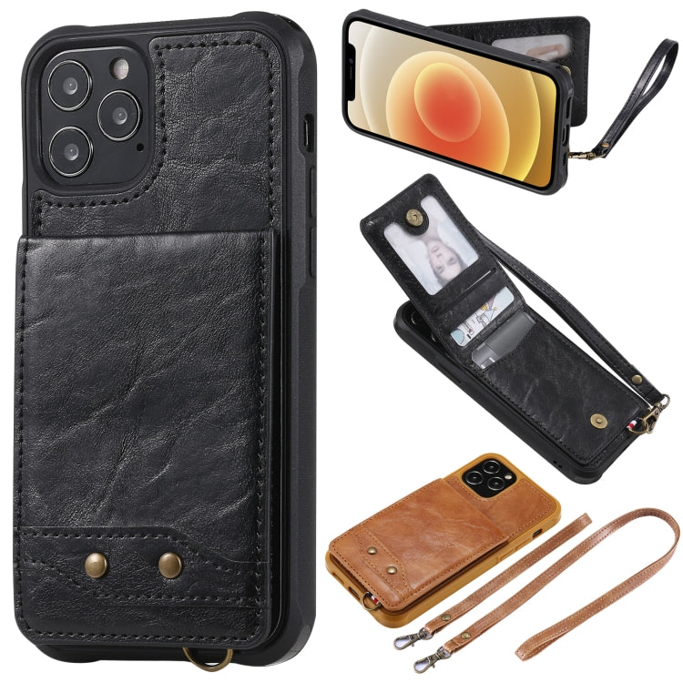 Vertical Flip Wallet Shockproof Back Cover Protective Case with Holder & Card Slots & Lanyard & Photos Frames, For iPhone 12 mini, For iPhone 12 / 12 Pro, For iPhone 12 Pro Max, For Samsung Galaxy Note20, For Samsung Galaxy Note20 Ultra