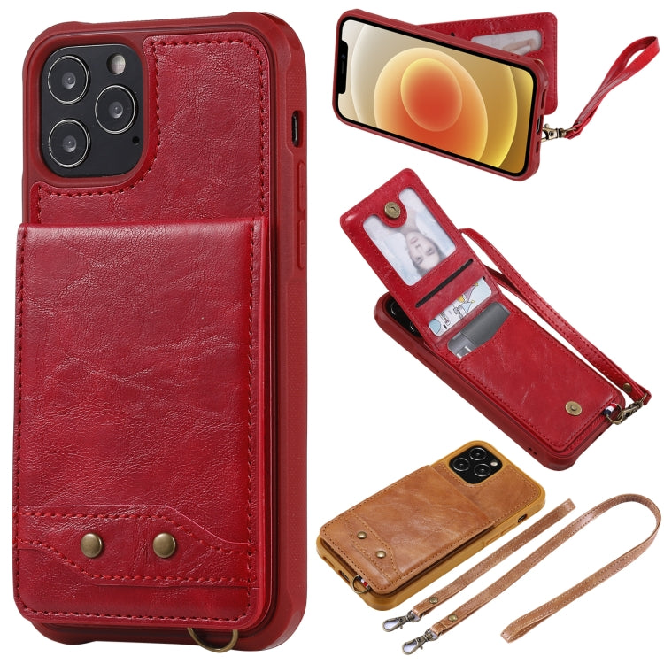 Vertical Flip Wallet Shockproof Back Cover Protective Case with Holder & Card Slots & Lanyard & Photos Frames, For iPhone 12 mini, For iPhone 12 / 12 Pro, For iPhone 12 Pro Max, For Samsung Galaxy Note20, For Samsung Galaxy Note20 Ultra