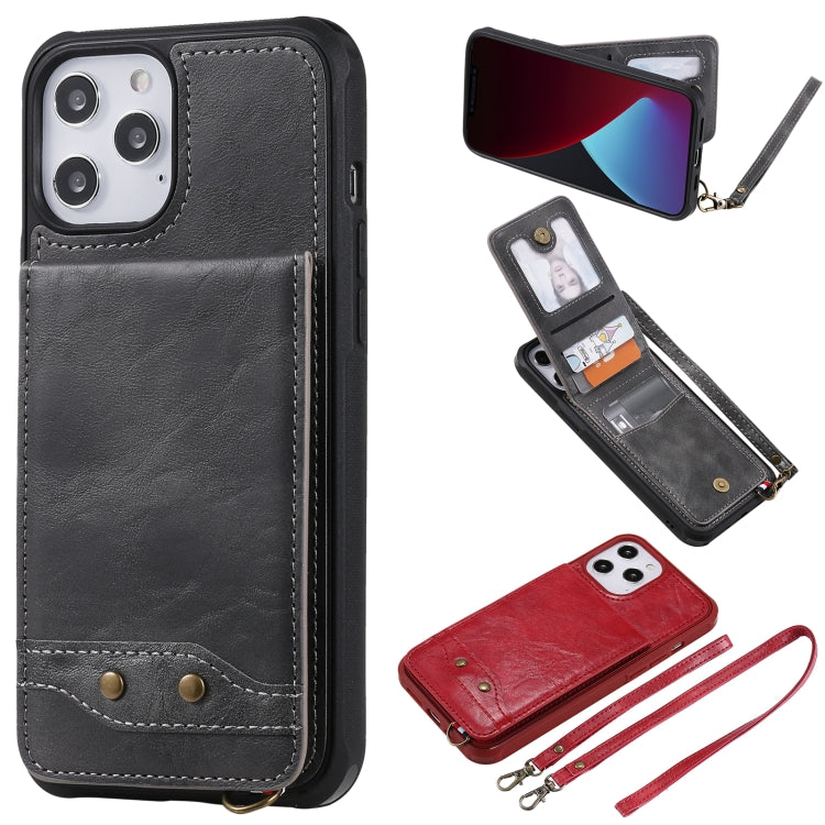 Vertical Flip Wallet Shockproof Back Cover Protective Case with Holder & Card Slots & Lanyard & Photos Frames, For iPhone 12 mini, For iPhone 12 / 12 Pro, For iPhone 12 Pro Max, For Samsung Galaxy Note20, For Samsung Galaxy Note20 Ultra