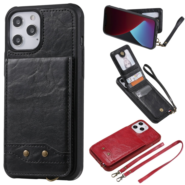 Vertical Flip Wallet Shockproof Back Cover Protective Case with Holder & Card Slots & Lanyard & Photos Frames, For iPhone 12 mini, For iPhone 12 / 12 Pro, For iPhone 12 Pro Max, For Samsung Galaxy Note20, For Samsung Galaxy Note20 Ultra