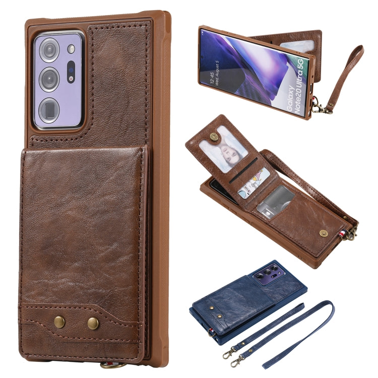 Vertical Flip Wallet Shockproof Back Cover Protective Case with Holder & Card Slots & Lanyard & Photos Frames, For iPhone 12 mini, For iPhone 12 / 12 Pro, For iPhone 12 Pro Max, For Samsung Galaxy Note20, For Samsung Galaxy Note20 Ultra