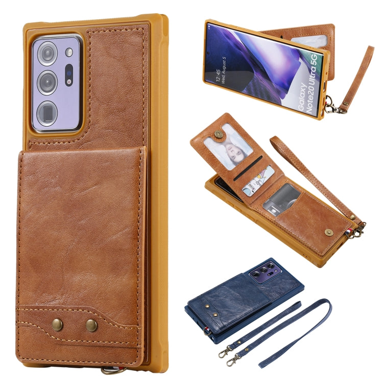 Vertical Flip Wallet Shockproof Back Cover Protective Case with Holder & Card Slots & Lanyard & Photos Frames, For iPhone 12 mini, For iPhone 12 / 12 Pro, For iPhone 12 Pro Max, For Samsung Galaxy Note20, For Samsung Galaxy Note20 Ultra