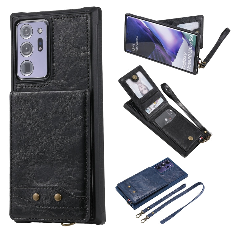Vertical Flip Wallet Shockproof Back Cover Protective Case with Holder & Card Slots & Lanyard & Photos Frames, For iPhone 12 mini, For iPhone 12 / 12 Pro, For iPhone 12 Pro Max, For Samsung Galaxy Note20, For Samsung Galaxy Note20 Ultra