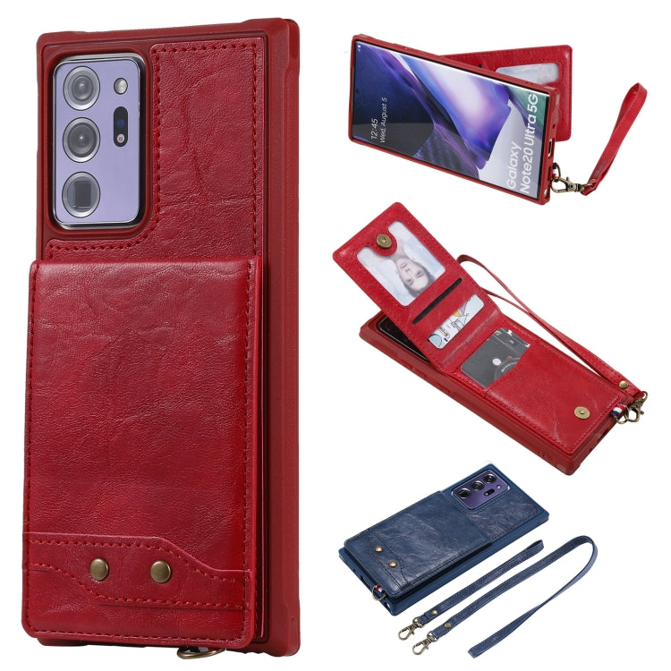 Vertical Flip Wallet Shockproof Back Cover Protective Case with Holder & Card Slots & Lanyard & Photos Frames, For iPhone 12 mini, For iPhone 12 / 12 Pro, For iPhone 12 Pro Max, For Samsung Galaxy Note20, For Samsung Galaxy Note20 Ultra