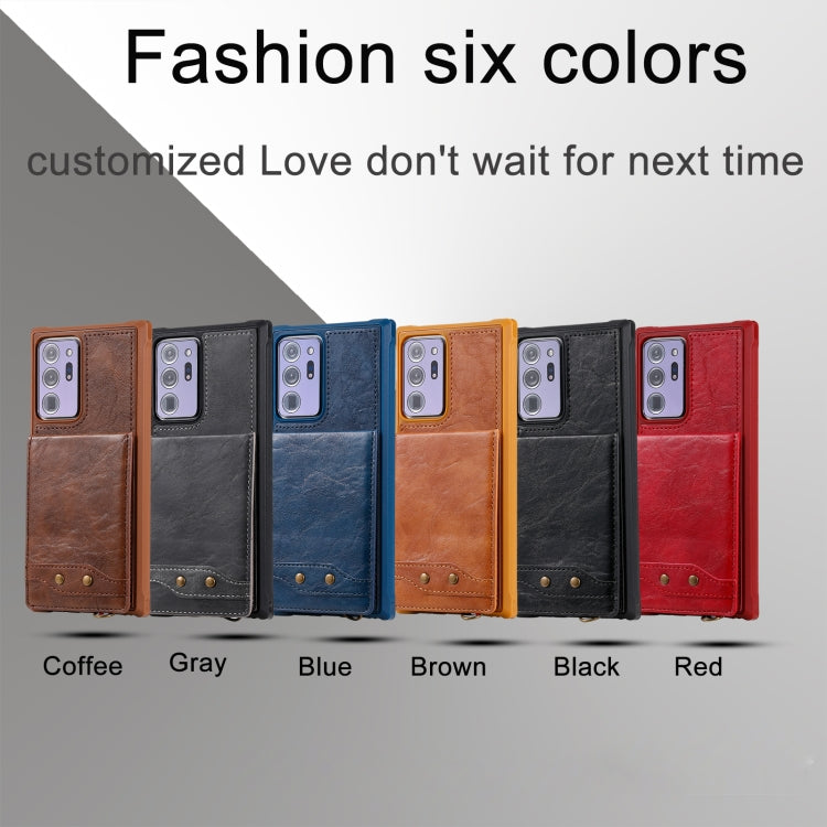 Vertical Flip Wallet Shockproof Back Cover Protective Case with Holder & Card Slots & Lanyard & Photos Frames, For iPhone 12 mini, For iPhone 12 / 12 Pro, For iPhone 12 Pro Max, For Samsung Galaxy Note20, For Samsung Galaxy Note20 Ultra