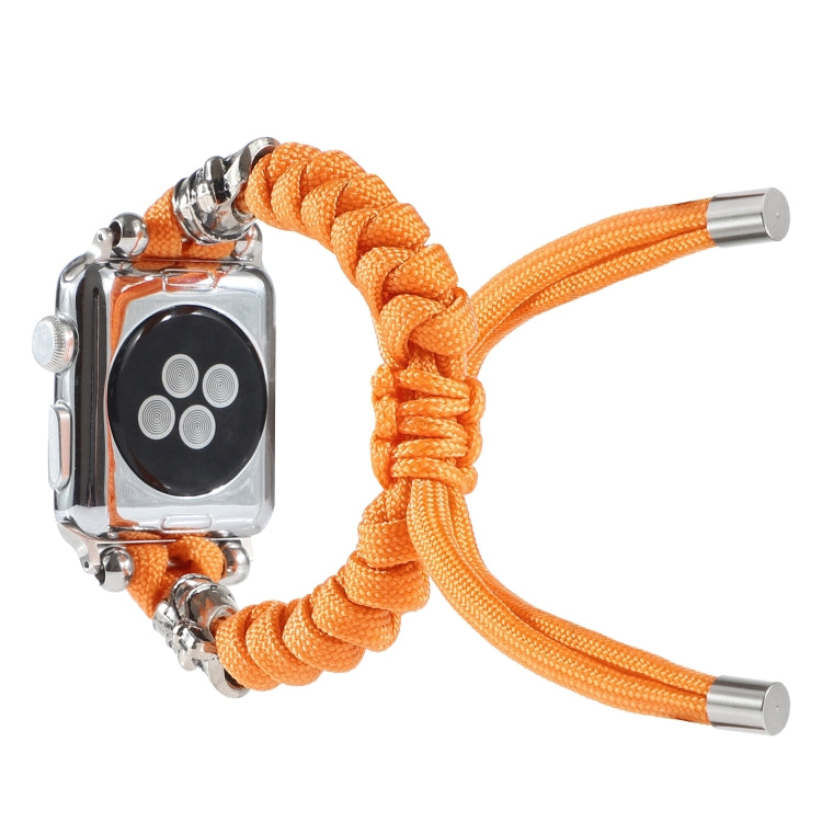 Skull Umbrella Cord Braided Watch Strap, For Apple Watch Ultra 49mm / Series 8&7 45mm / SE 2&6&SE&5&4 44mm / 3&2&1 42mm, For Apple Watch Series 8&7 41mm / SE 2&6&SE&5&4 40mm / 3&2&1 38mm������������������������������������������������������������������...
