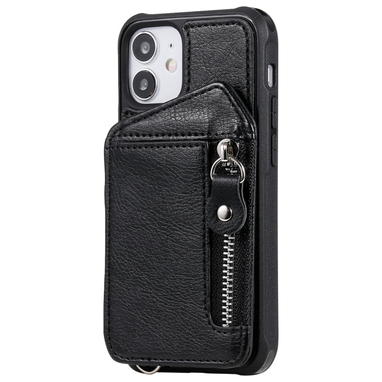 Zipper Double Buckle Shockproof Protective Case with Stand & Photo Holder & Wallet Function, For iPhone 12 mini, For iPhone 12 / 12 Pro, For iPhone 12 Pro Max