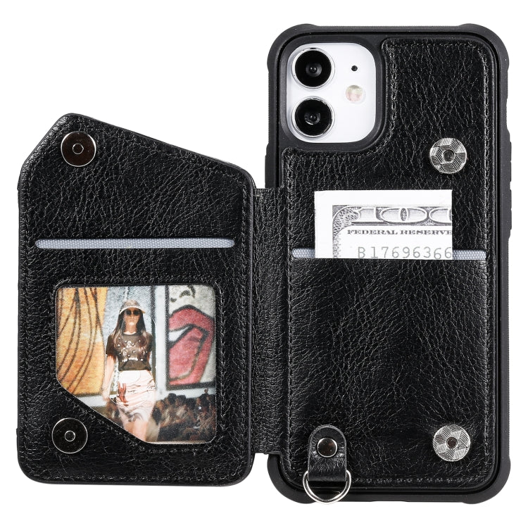 Zipper Double Buckle Shockproof Protective Case with Stand & Photo Holder & Wallet Function, For iPhone 12 mini, For iPhone 12 / 12 Pro, For iPhone 12 Pro Max