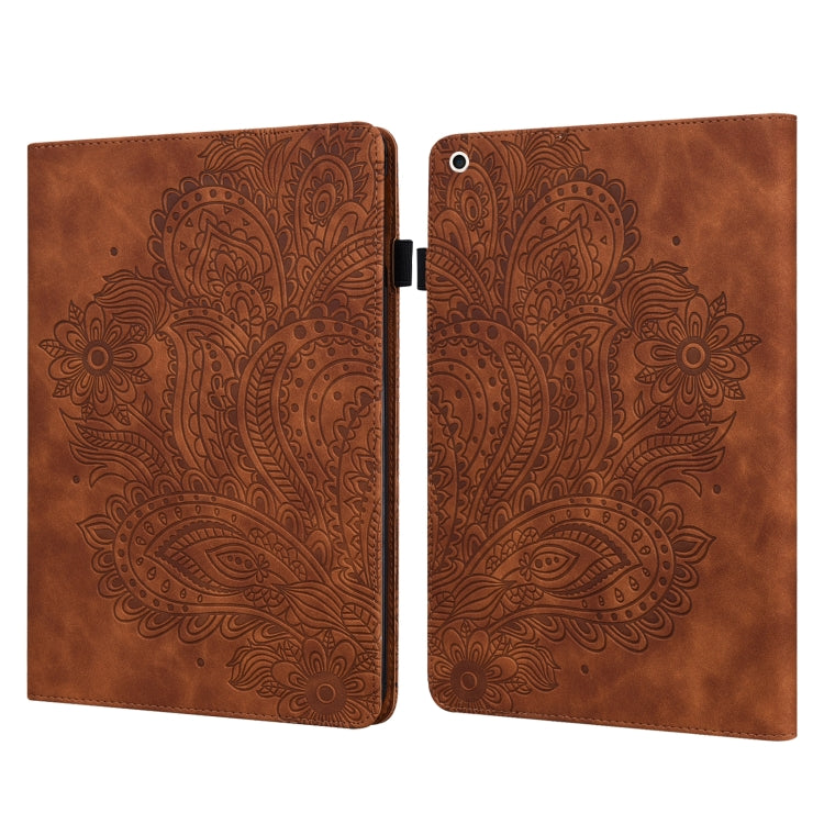 Peacock Embossed Pattern TPU + PU Horizontal Flip Leather Case with Holder & Card Slots & Wallet & Sleep / Wake-up Function