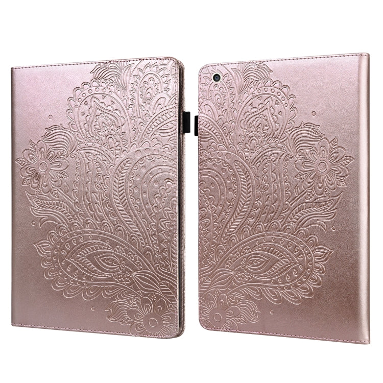 Peacock Embossed Pattern TPU + PU Horizontal Flip Leather Case with Holder & Card Slots & Wallet & Sleep / Wake-up Function