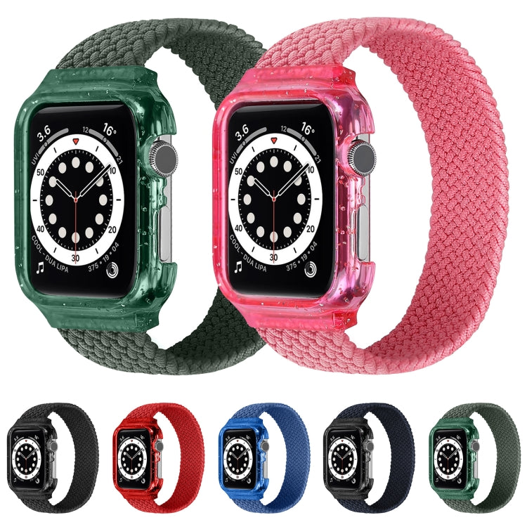 Weave Replacement Wrist Strap Watchbands with Frame For Apple Watch Series 6 & SE & 5 & 4 40mm / 3 & 2 & 1 38mm, 128mm, 135mm, 140mm, 145mm