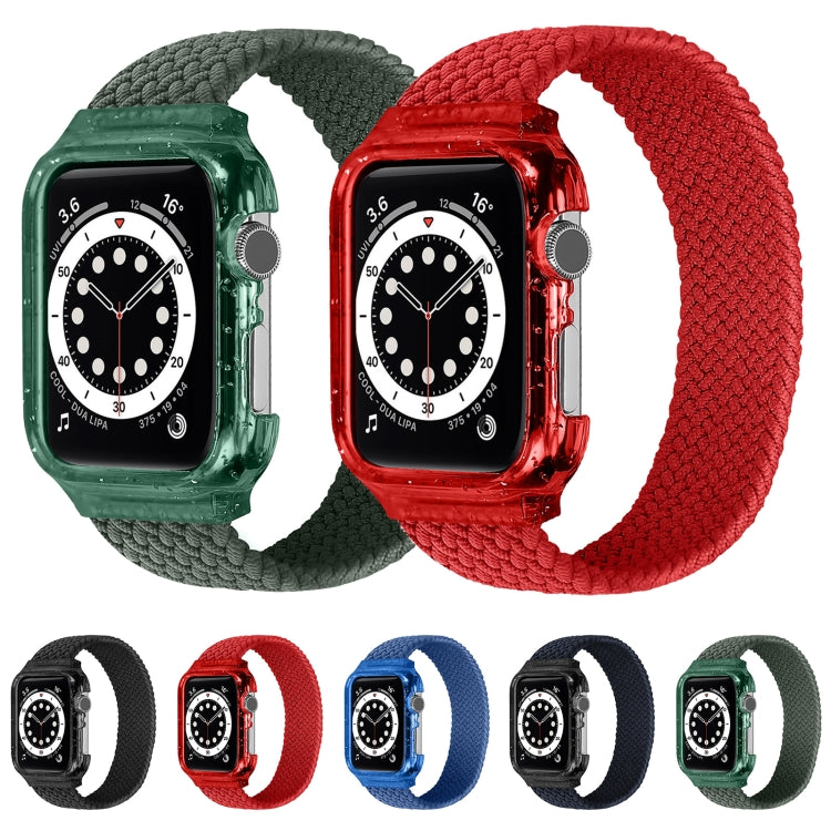 Weave Replacement Wrist Strap Watchbands with Frame For Apple Watch Series 6 & SE & 5 & 4 40mm / 3 & 2 & 1 38mm, 150mm, 155mm