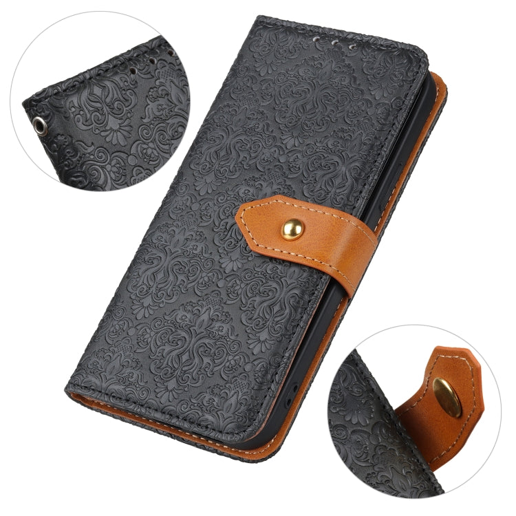 European Floral Embossed Copper Buckle Horizontal Flip PU Leather Case with Holder & Card Slots & Wallet & Photo Frame, For iPhone 12 mini, For iPhone 12 / 12 Pro, For iPhone 12 Pro Max
