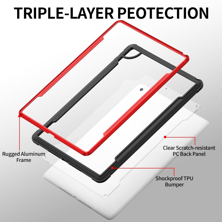 iPAKY Thunder Series Aluminum Frame + TPU Bumper + Clear PC Shockproof Case