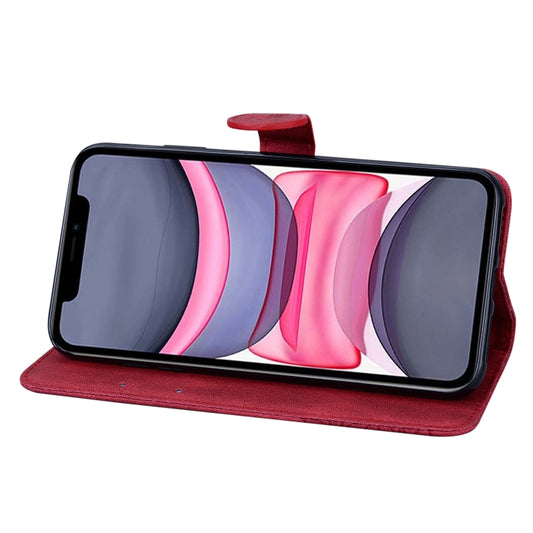 Retro skin-feel material with butterflies pattern flip case interior details