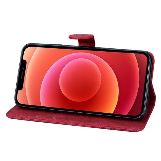 Protective flip case in action with holder stand positioned at viewing angle