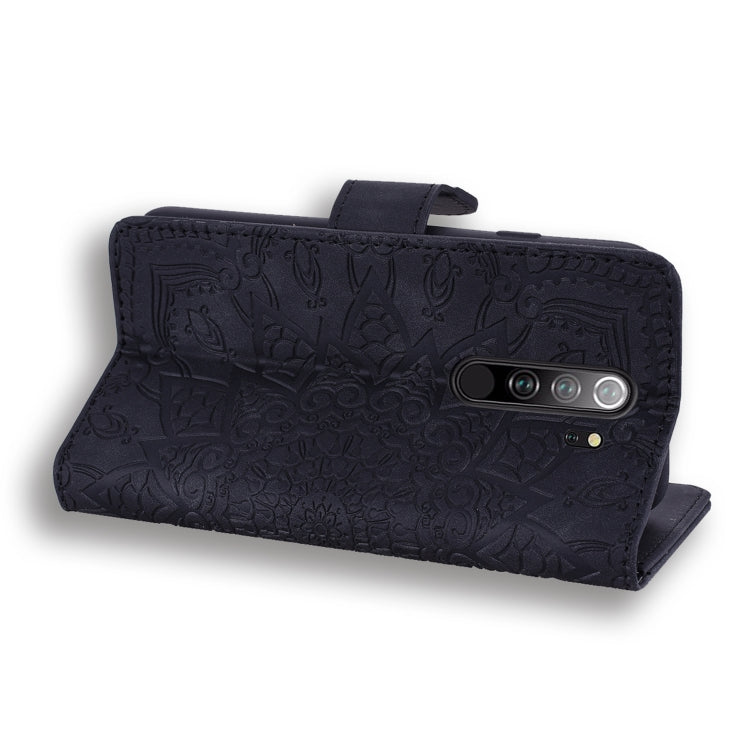 Calf Pattern Mandala Double Folding Design Embossed Leather Case with Wallet & Holder & Card Slots, For Xiaomi Redmi Note 8 Pro, For Galaxy A10s, For Galaxy A20s, For Galaxy A30s / A50s, For Xiaomi Mi CC9e / Mi A3