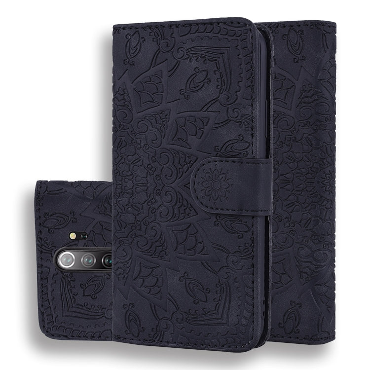 Calf Pattern Mandala Double Folding Design Embossed Leather Case with Wallet & Holder & Card Slots, For Xiaomi Redmi Note 8 Pro, For Galaxy A10s, For Galaxy A20s, For Galaxy A30s / A50s, For Xiaomi Mi CC9e / Mi A3
