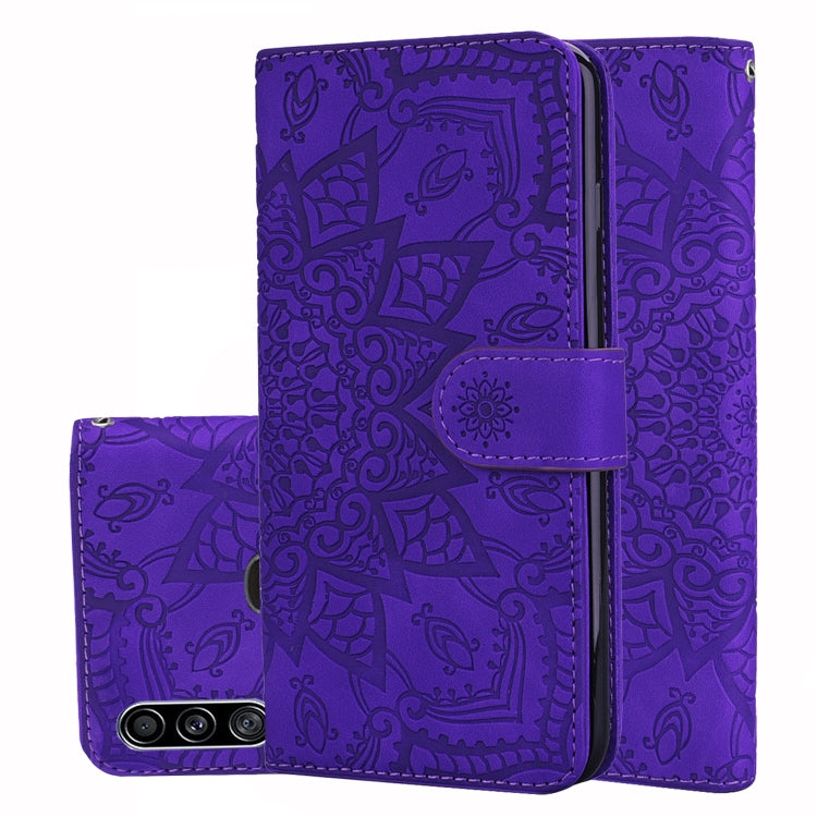 Calf Pattern Mandala Double Folding Design Embossed Leather Case with Wallet & Holder & Card Slots, For Xiaomi Redmi Note 8 Pro, For Galaxy A10s, For Galaxy A20s, For Galaxy A30s / A50s, For Xiaomi Mi CC9e / Mi A3