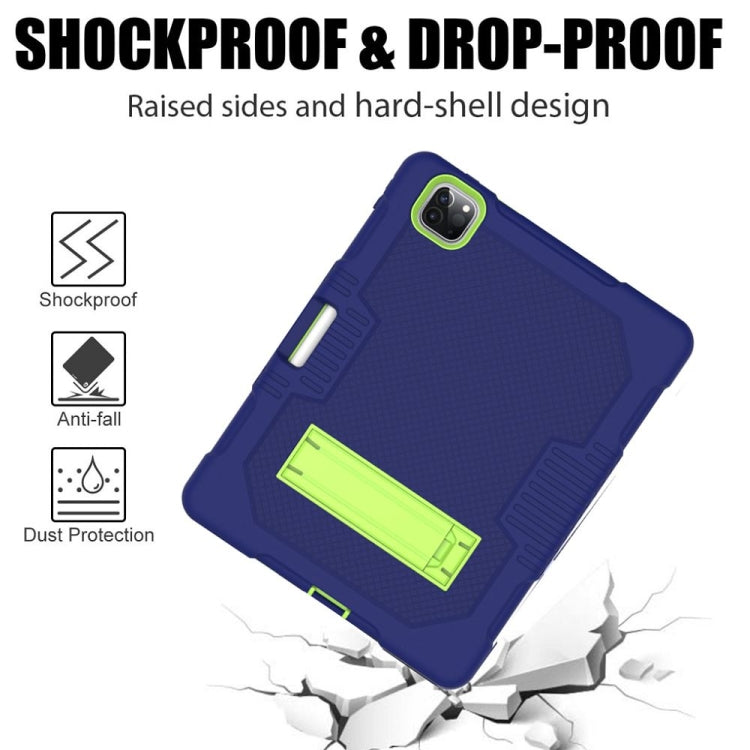 Contrast Color Robot Shockproof Silicone + PC Protective Case with Holder