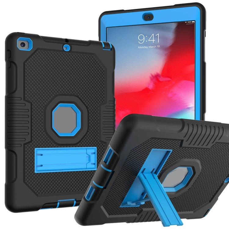 Contrast Color Robot Shockproof Silicone + PC Protective Case with Holder