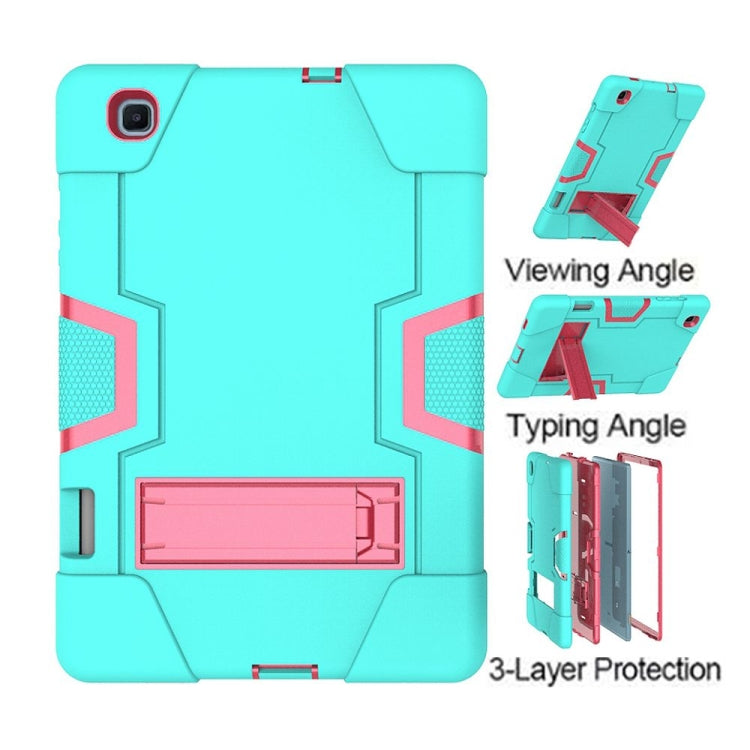 Contrast Color Robot Shockproof Silicon + PC Protective Case with Holder, For Samsung Galaxy Tab S6 Lite P610, For Samsung Galaxy Tab A 8.4 (2020) T307