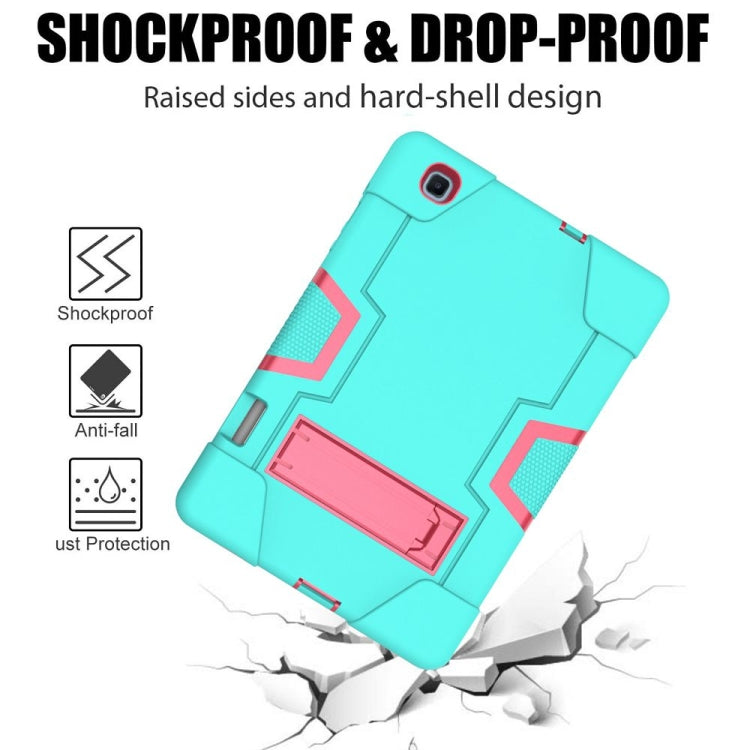 Contrast Color Robot Shockproof Silicon + PC Protective Case with Holder, For Samsung Galaxy Tab S6 Lite P610, For Samsung Galaxy Tab A 8.4 (2020) T307