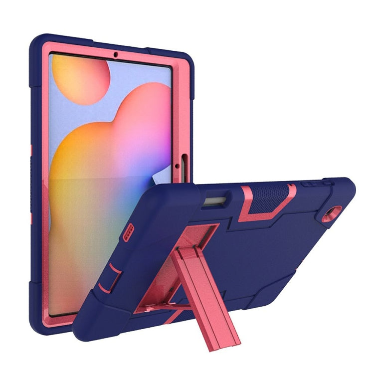 Contrast Color Robot Shockproof Silicon + PC Protective Case with Holder, For Samsung Galaxy Tab S6 Lite P610, For Samsung Galaxy Tab A 8.4 (2020) T307
