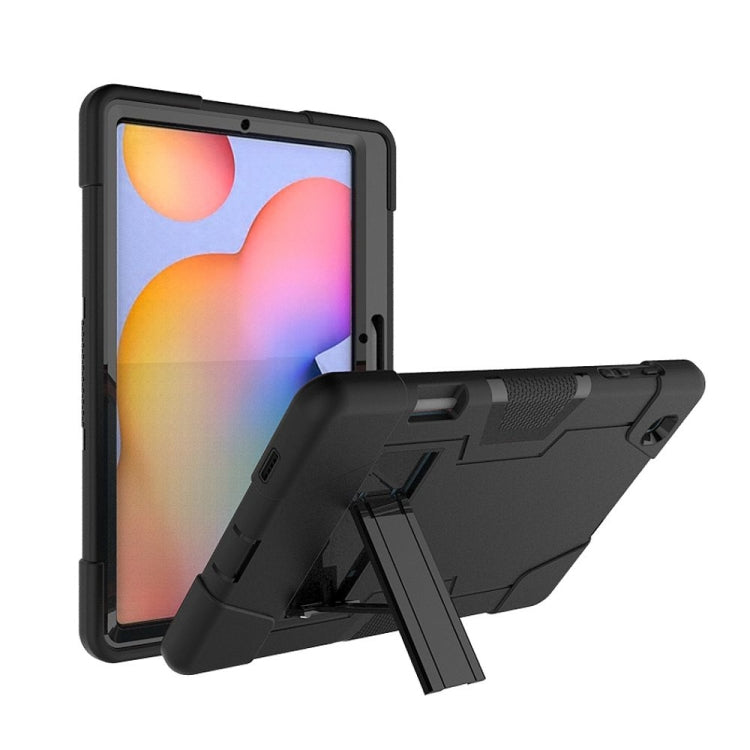 Contrast Color Robot Shockproof Silicon + PC Protective Case with Holder, For Samsung Galaxy Tab S6 Lite P610, For Samsung Galaxy Tab A 8.4 (2020) T307