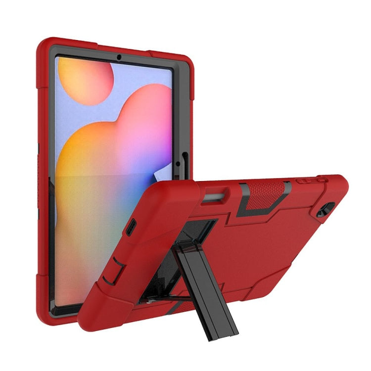 Contrast Color Robot Shockproof Silicon + PC Protective Case with Holder, For Samsung Galaxy Tab S6 Lite P610, For Samsung Galaxy Tab A 8.4 (2020) T307