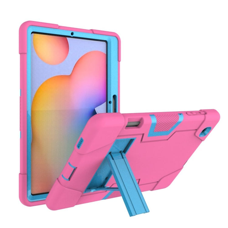 Contrast Color Robot Shockproof Silicon + PC Protective Case with Holder, For Samsung Galaxy Tab S6 Lite P610, For Samsung Galaxy Tab A 8.4 (2020) T307