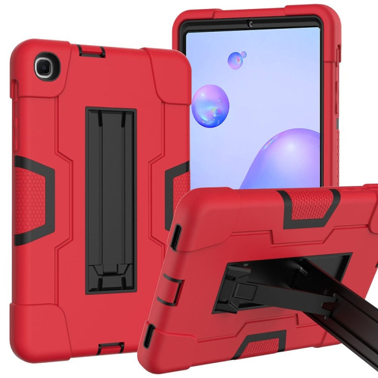 Contrast Color Robot Shockproof Silicon + PC Protective Case with Holder, For Samsung Galaxy Tab S6 Lite P610, For Samsung Galaxy Tab A 8.4 (2020) T307