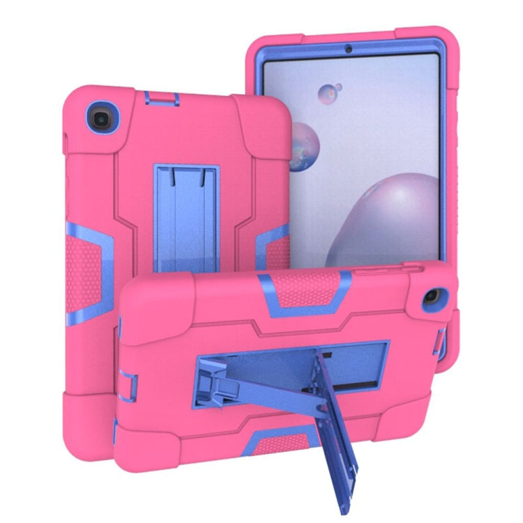Contrast Color Robot Shockproof Silicon + PC Protective Case with Holder, For Samsung Galaxy Tab S6 Lite P610, For Samsung Galaxy Tab A 8.4 (2020) T307