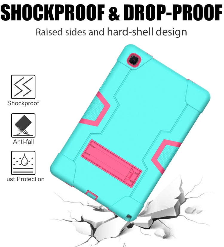 Contrast Color Robot Shockproof Silicon + PC Protective Case with Holder, For Samsung Galaxy Tab A7 10.4 (2020) T500