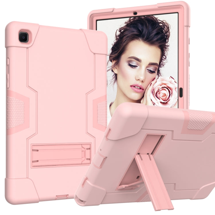 Contrast Color Robot Shockproof Silicon + PC Protective Case with Holder, For Samsung Galaxy Tab A7 10.4 (2020) T500