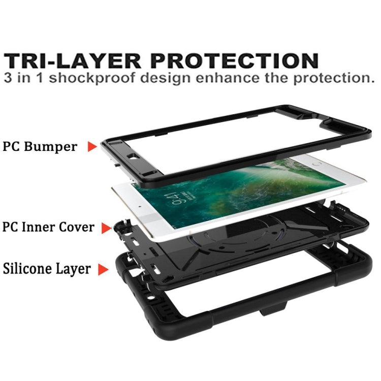 Coque en silicone et PC contrastée avec support pour iPad mini 3