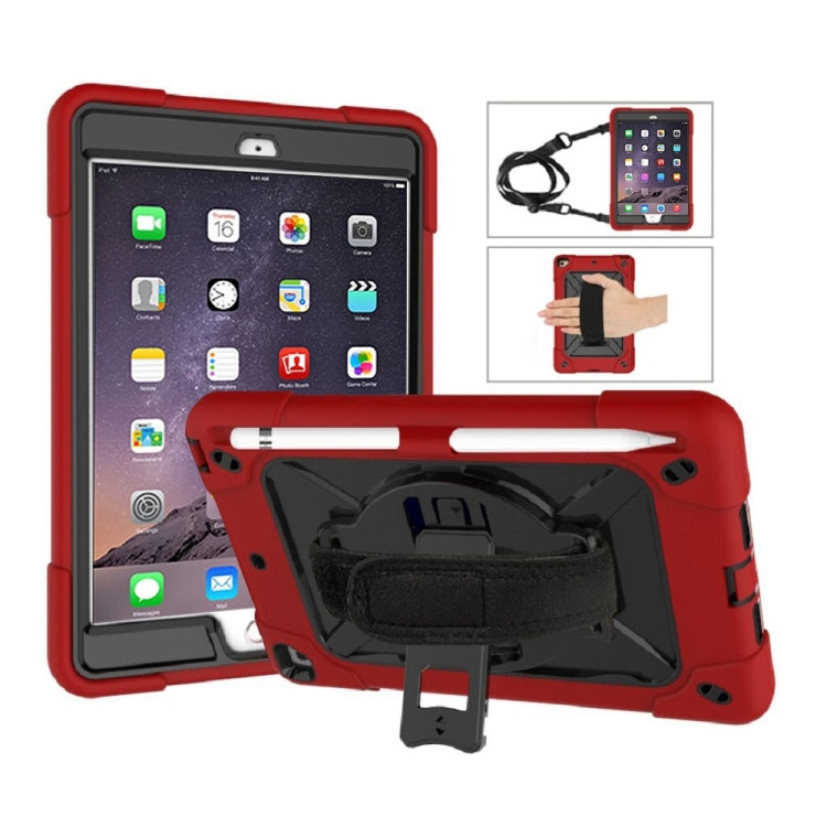 Coque en silicone et PC contrastée avec support pour iPad mini 3