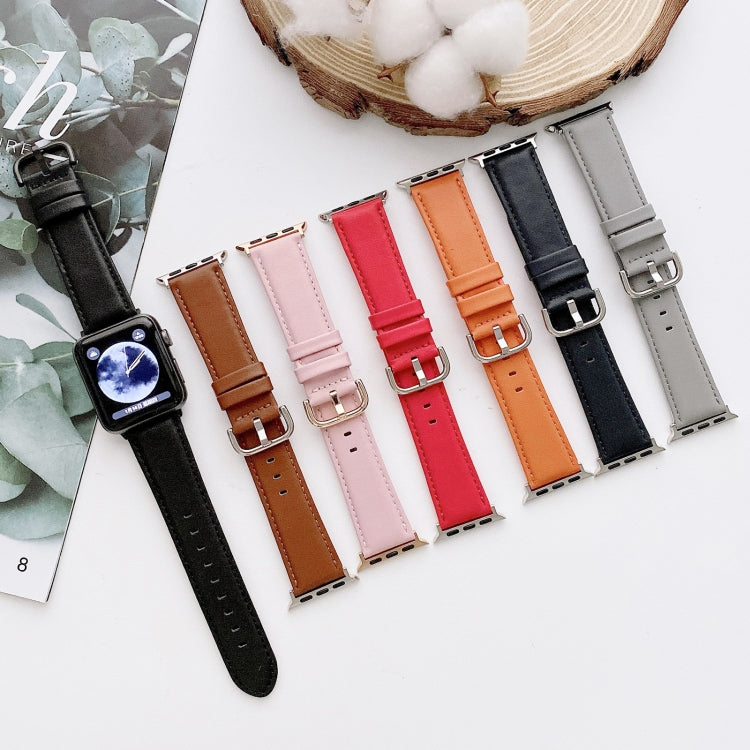 D Character Buckle Smooth Texture Replacement Watchbands For Apple Watch Series 6 & SE & 5 & 4 44mm / 3 & 2 & 1 42mm