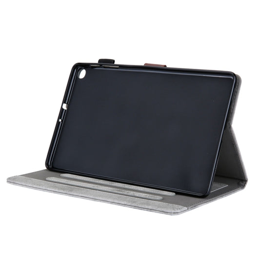 Tab A 8.0 case closed displaying business design with horizontal flip closure mechanism