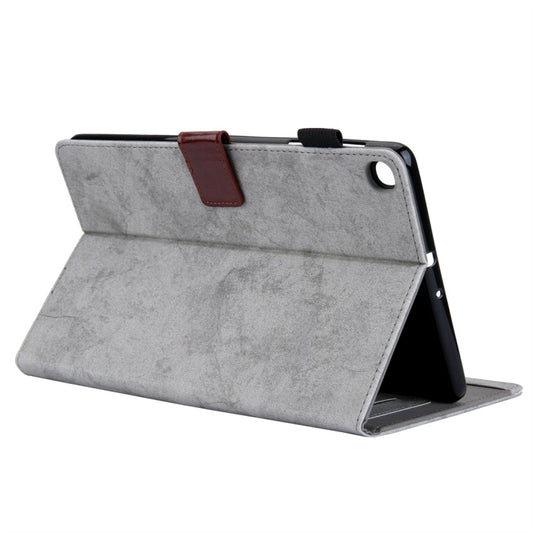 Leather case with built-in photo frame and adjustable stand for Galaxy Tab A viewing