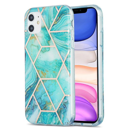 Sleek marble pattern iPhone 11 Pro Max case with 3D electroplating finish