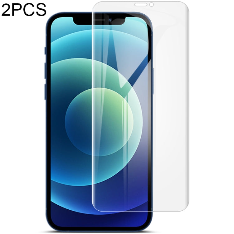 2 PCS IMAK 0.15mm Curved Full Screen Protector Hydrogel Film Front Protector, For iPhone 12 Pro Max