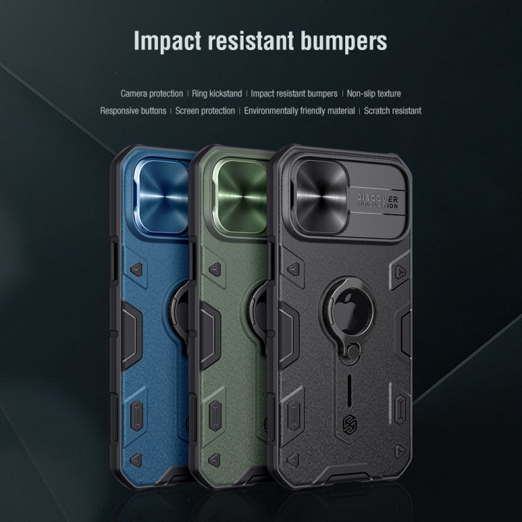 NILLKIN Shockproof CamShield Armor Protective Case with Invisible Ring Holder