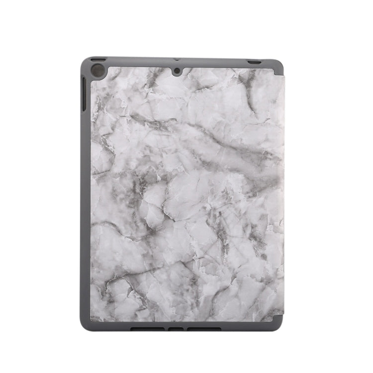 For iPad 10.2 inch Marble Texture Pattern Horizontal Flip Leather Case, with Three-folding Holder & Pen Slot & Sleep / Wake-up Function