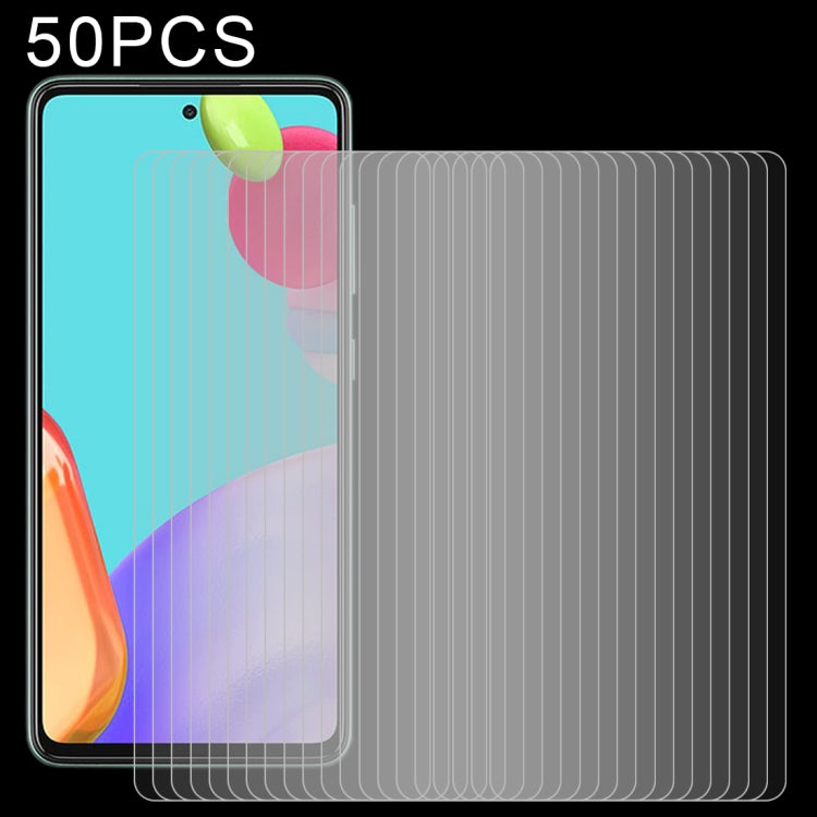 50 PCS 0.26mm 9H 2.5D Tempered Glass Film, For Samsung Galaxy A72 5G / 4G (50 PCS), For Samsung Galaxy A52 5G (50pcs)